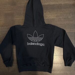 COPY - BALENCIAGA X ADIDAS KIDS SWEATSHIRT, SIZE 10, BLACK COTTON, LIKE NEW!!